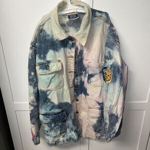 Bill Blass Acid Wash Womens Denim Jacket Size Medium Vintage‎ 90s